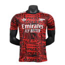 Camisa Arsenal 25/26 Treino - Vermelho Escuro - Versão Jogador